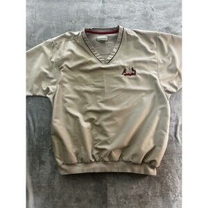 Cutter & Buck Springfield Cardinals Pullover Windbreaker Men’s XL Beige Golf